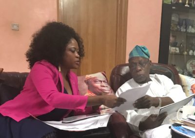 Courtesy visit to  Chief (Dr.) Olusegun Obasanjo, Former President of the Federal Republic of Nigeria at the Presidential Estate, Nigeria